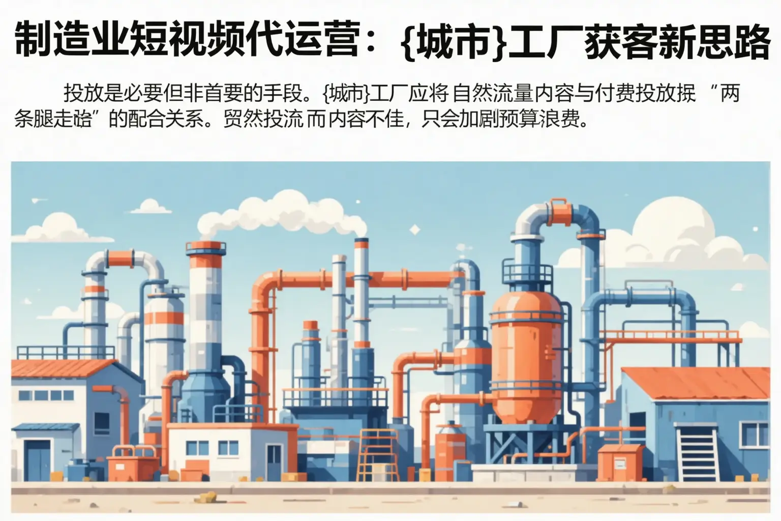 制造业短视频代运营：定襄工厂获客新思路